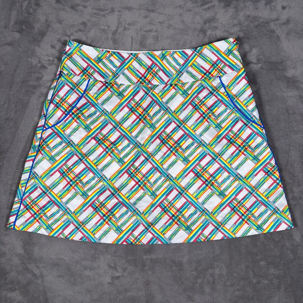 Adidas Golf Colorful Plaid Skirt Women’s Size 6 Athletic Tennis Golf